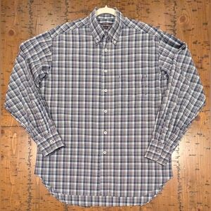 Billy Reid L Tuscumbia made in Italy Plaid Shirt